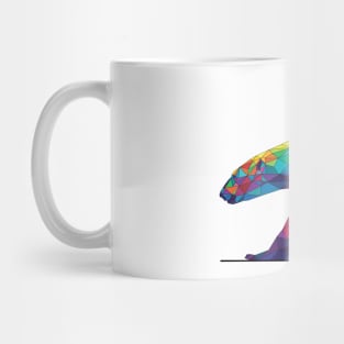 Rainbow Geometric Polar Bear Mug